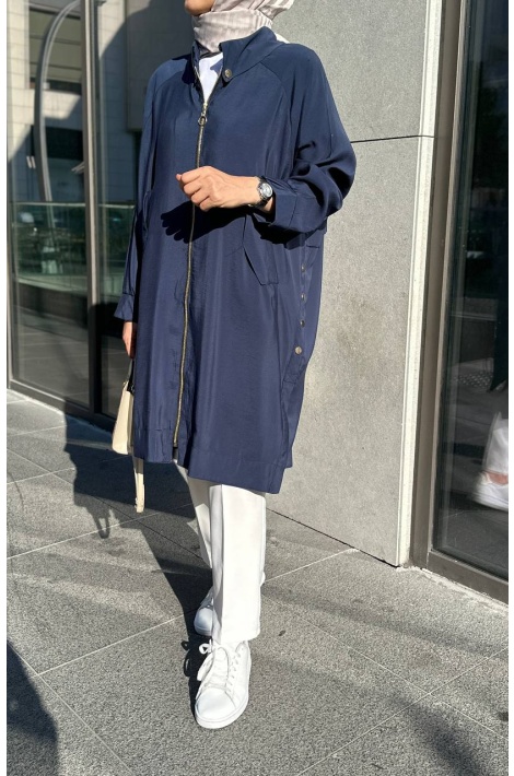 Lacivert Tensel Tasarım Kap