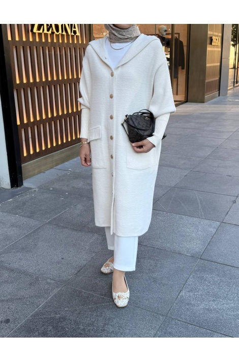 Ekru Bella Angora Kap