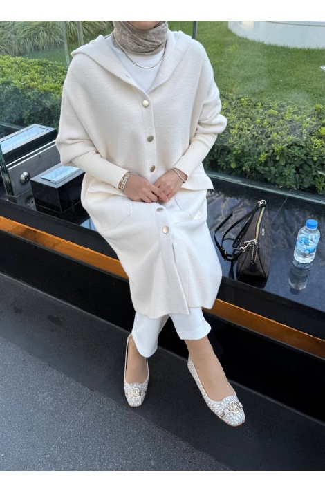 Ekru Bella Angora Kap
