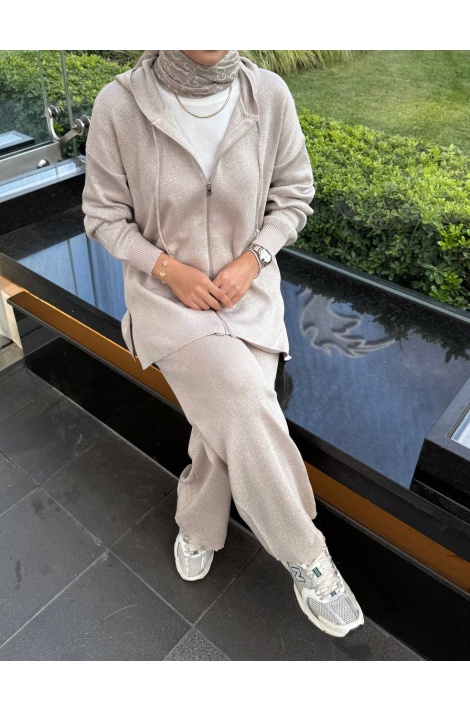 Bej Simli Merserize Takım