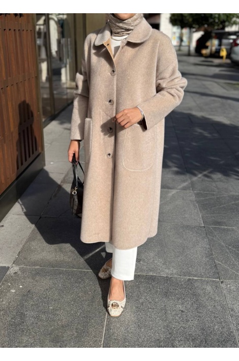 Bej Deve Tüyü Kaban