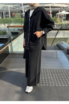 Siyah Tasarım Kot Takım