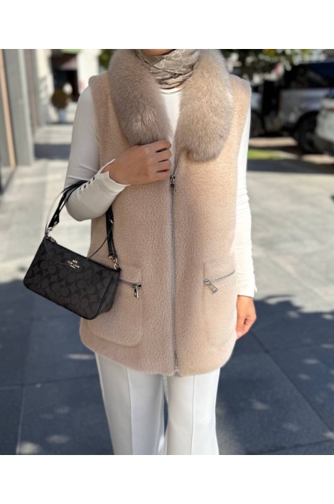 Vizon Kürklü Yelek