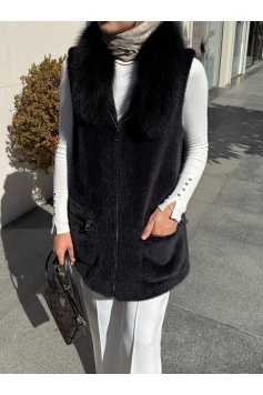 Siyah Kürklü Yelek