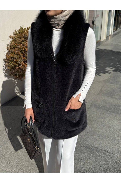 Siyah Kürklü Yelek