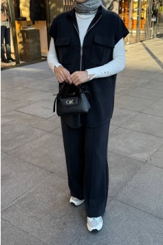 Siyah Yelekli Oysho Takım