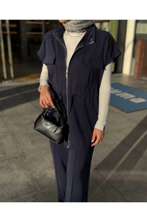 Lacivert Yelekli Oysho Takım