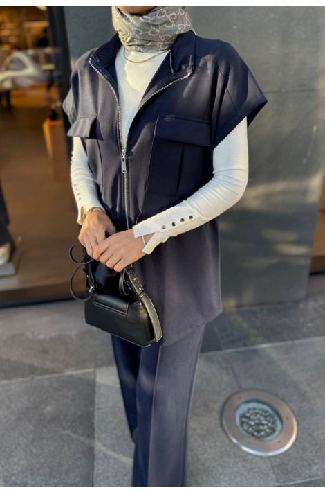 Lacivert Yelekli Oysho Takım