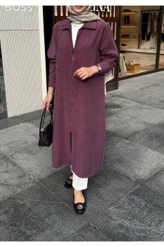 Mürdüm Fermuarlı Tensel Kap