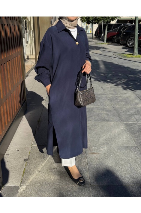 Lacivert Tensel Ella Kap