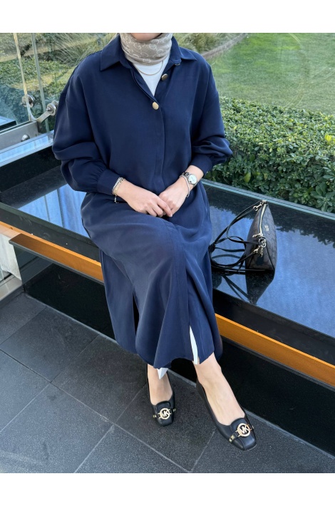 Lacivert Tensel Ella Kap