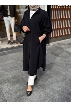 Siyah Mira Tensel Gömlek Kap