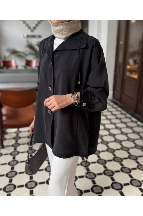 Siyah Lina Tensel Kap