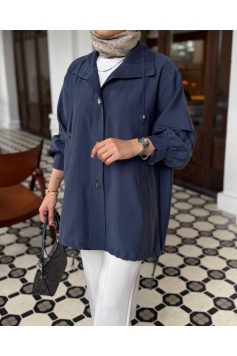 Lacivert Lina Tensel Kap