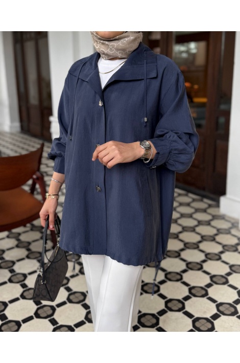 Lacivert Lina Tensel Kap