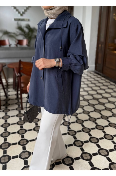 Lacivert Lina Tensel Kap