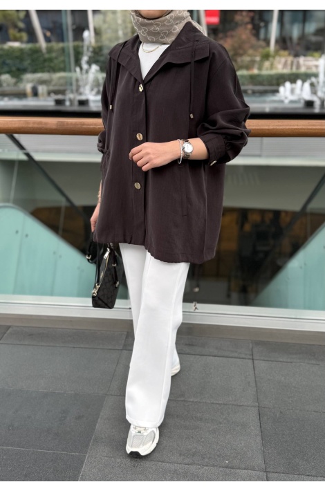 Kahverengi Lina Tensel Kap