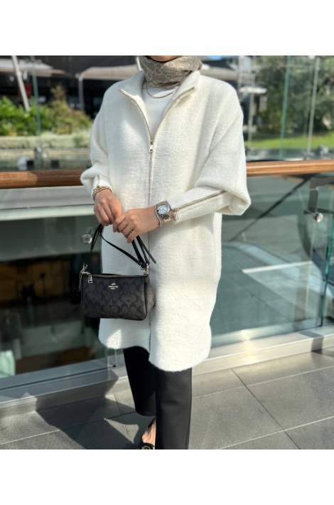 Beyaz Premium Kalite Angora Kap