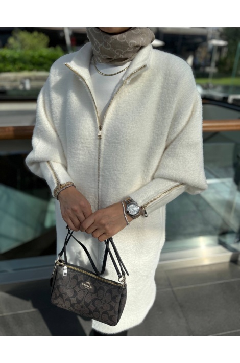 Beyaz Premium Kalite Angora Kap